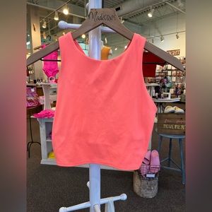 Athleta Coral Croptop
